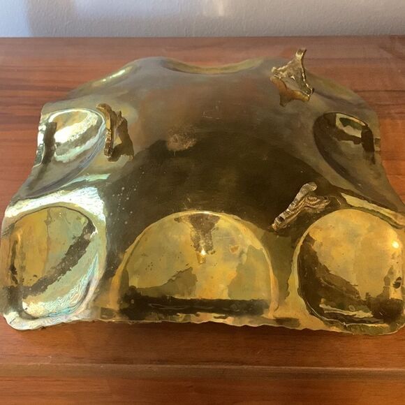 Vintage Mid Century Brass Bubble Tray - Picture 8 of 8
